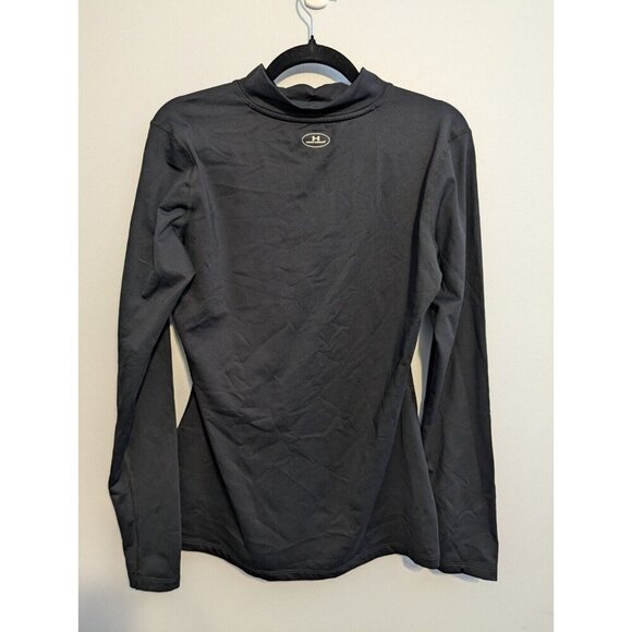Under Armour Womens Black ColdGear Mock Fitted Shirt Size Large Long Sleeve - Picture 8 of 9